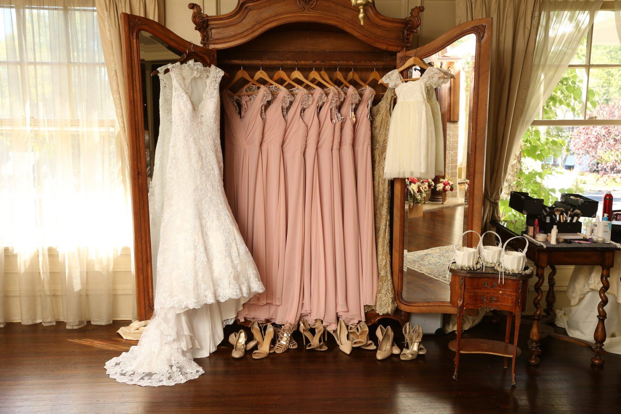 Park Savoy brides and bridesmaids dresses