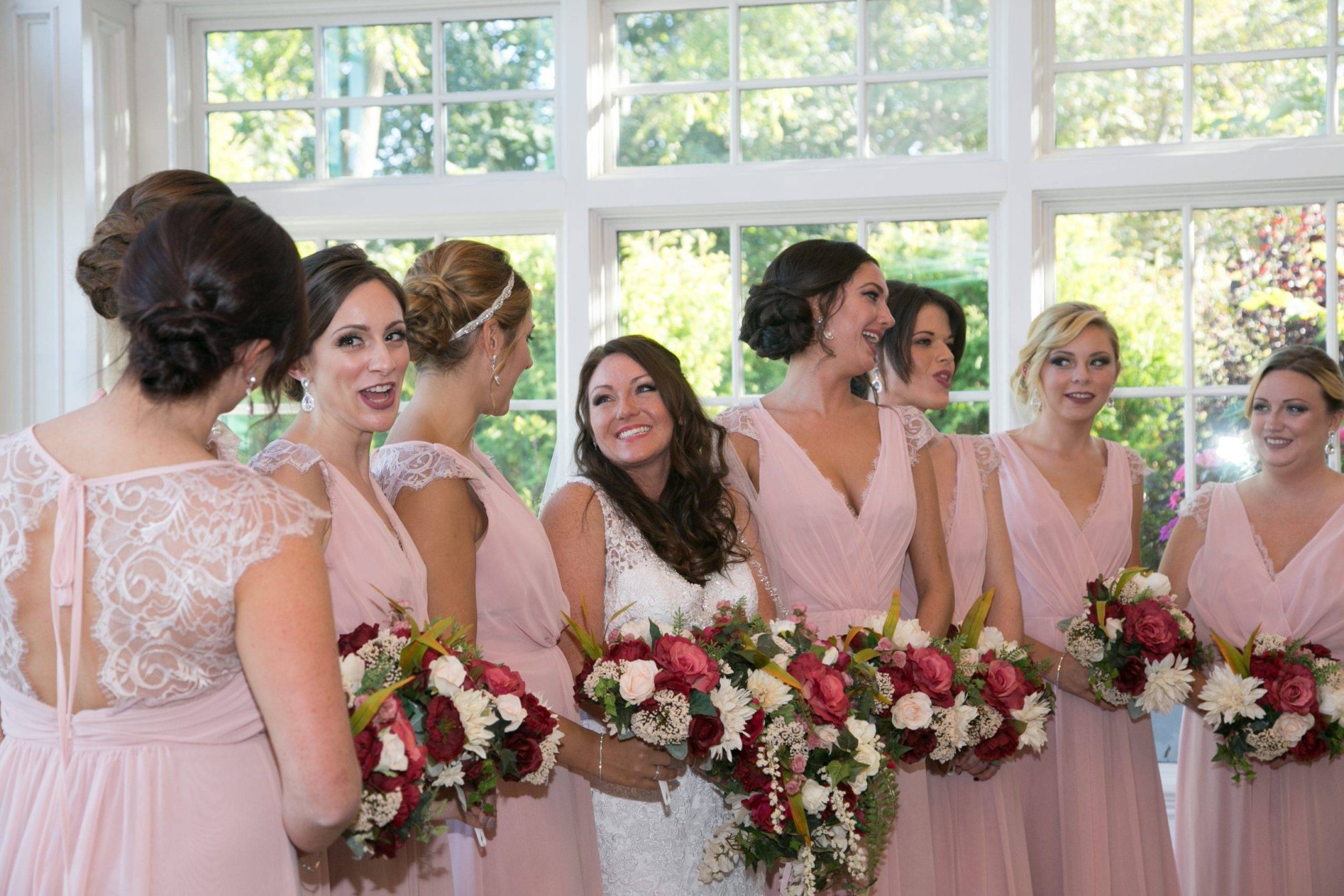 Park Savoy bride and her bridesmaids ready for the wedding