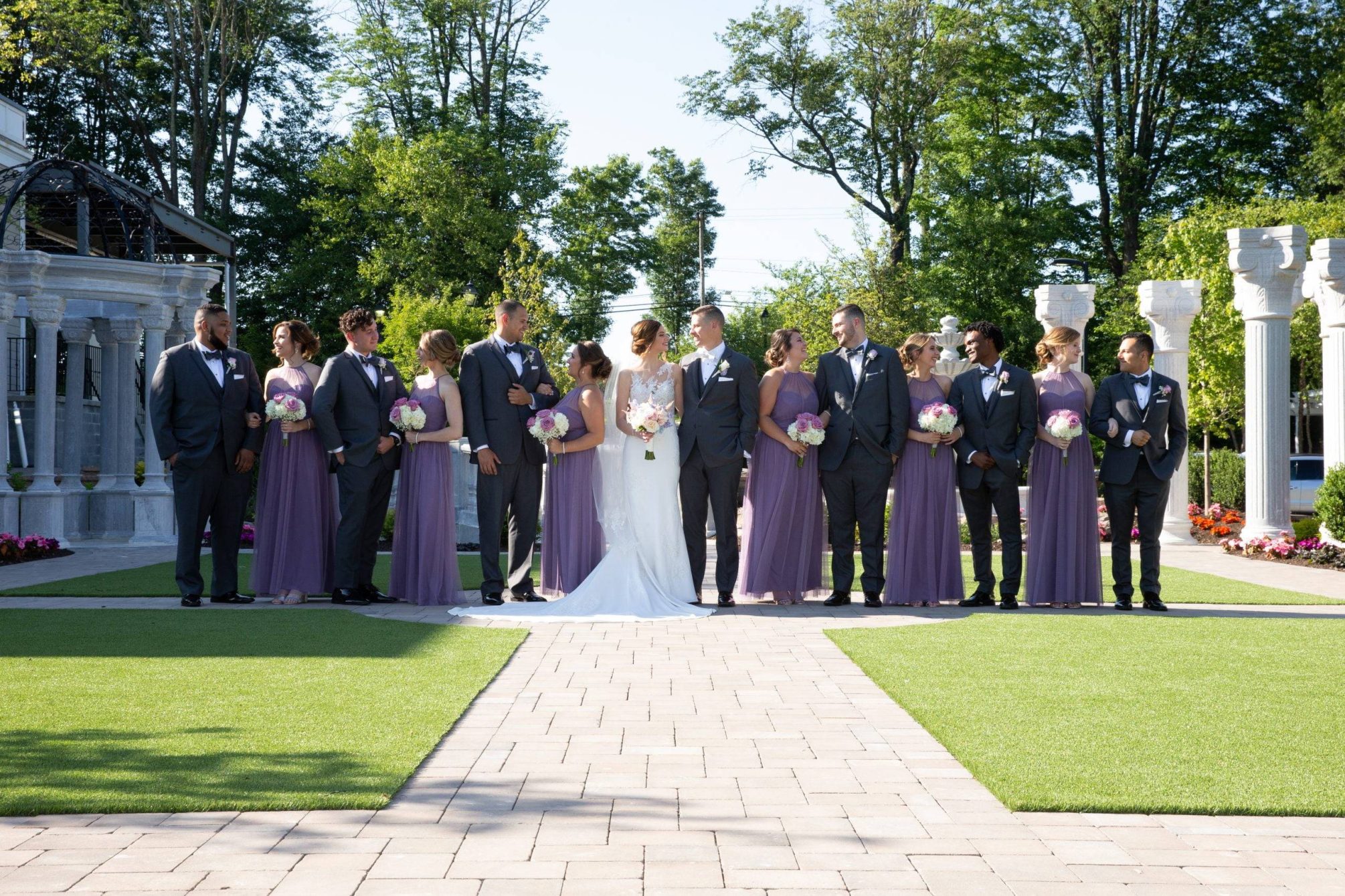 Meadow Wood wedding party
