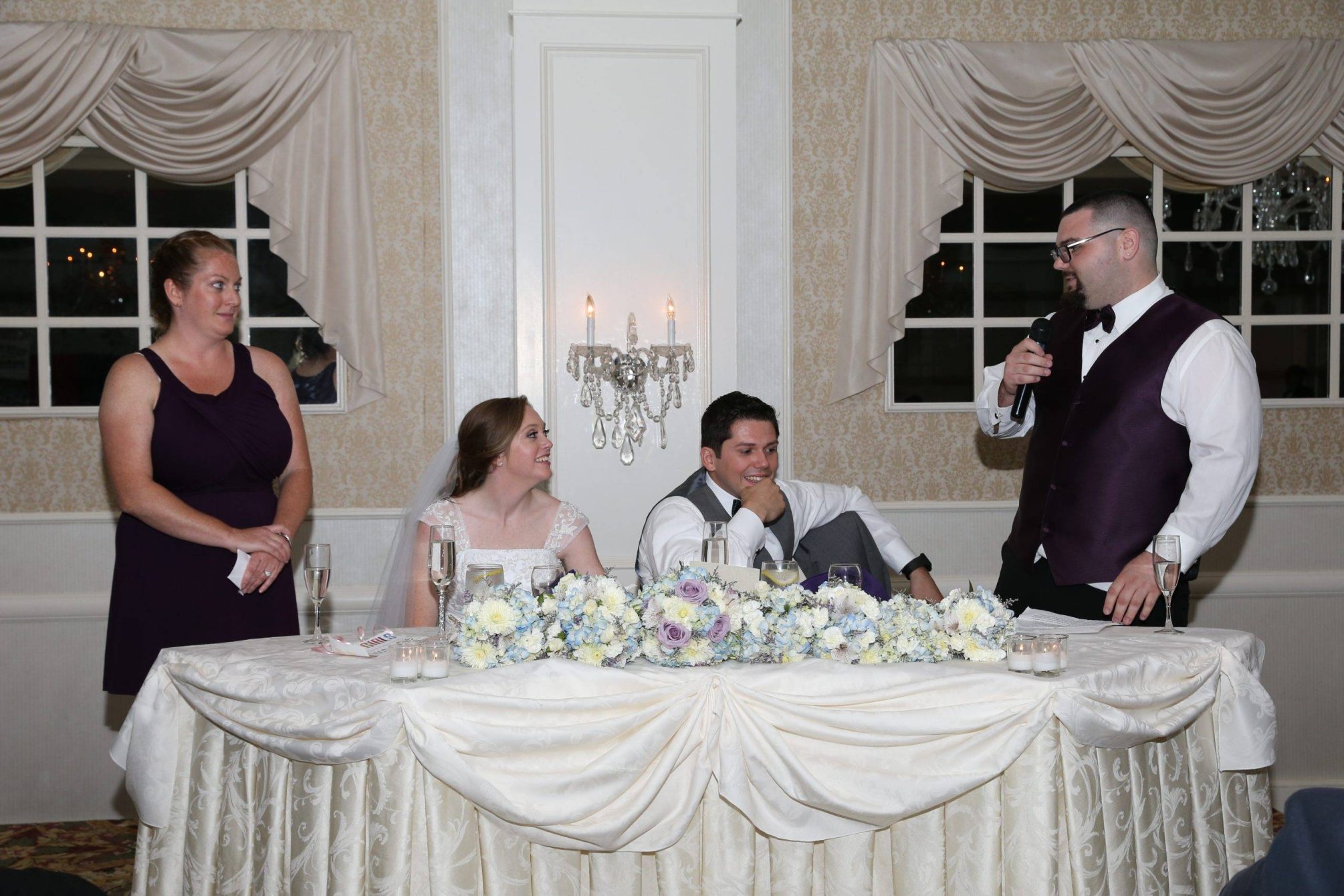 Bridgewater Manor wedding speech to bride and groom